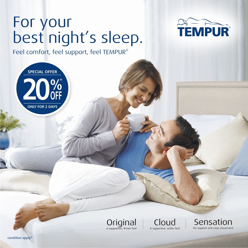 tempur mattress poster design